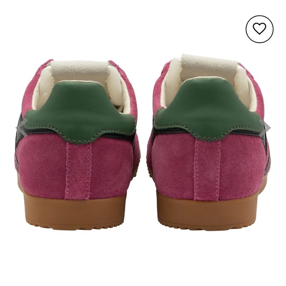 NWOB Gola Classics Women's Elan Sneakers Sz 9.5 Fuchsia Black Evergreen - Picture 4 of 10